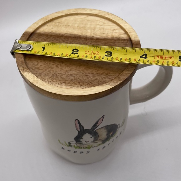 Rae Dunn hop to it cellar and Happy spring mug with lid. - Picture 5 of 6